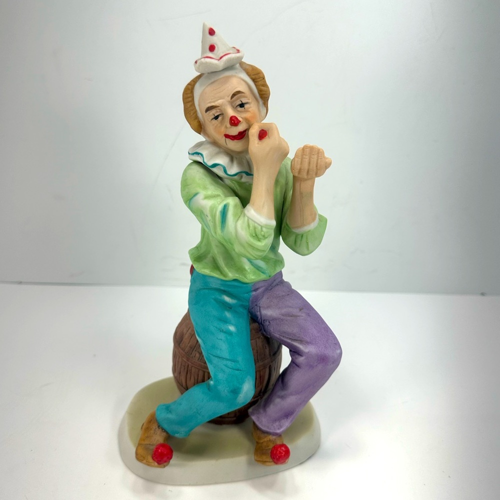 1970’s Highmark Designed Giftware Bisque Porcelain Clown